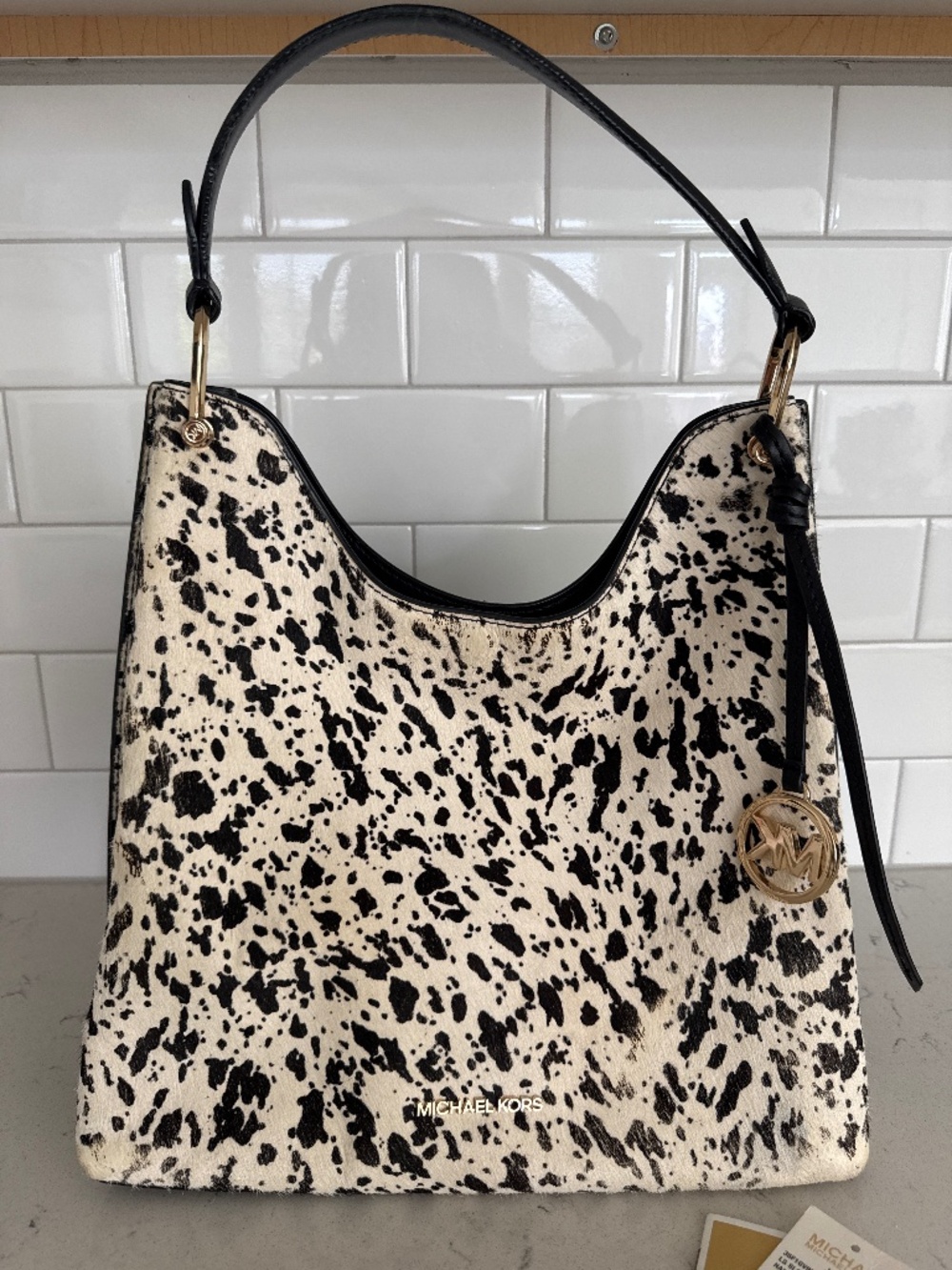 Michael Kors black multi shoulder bag